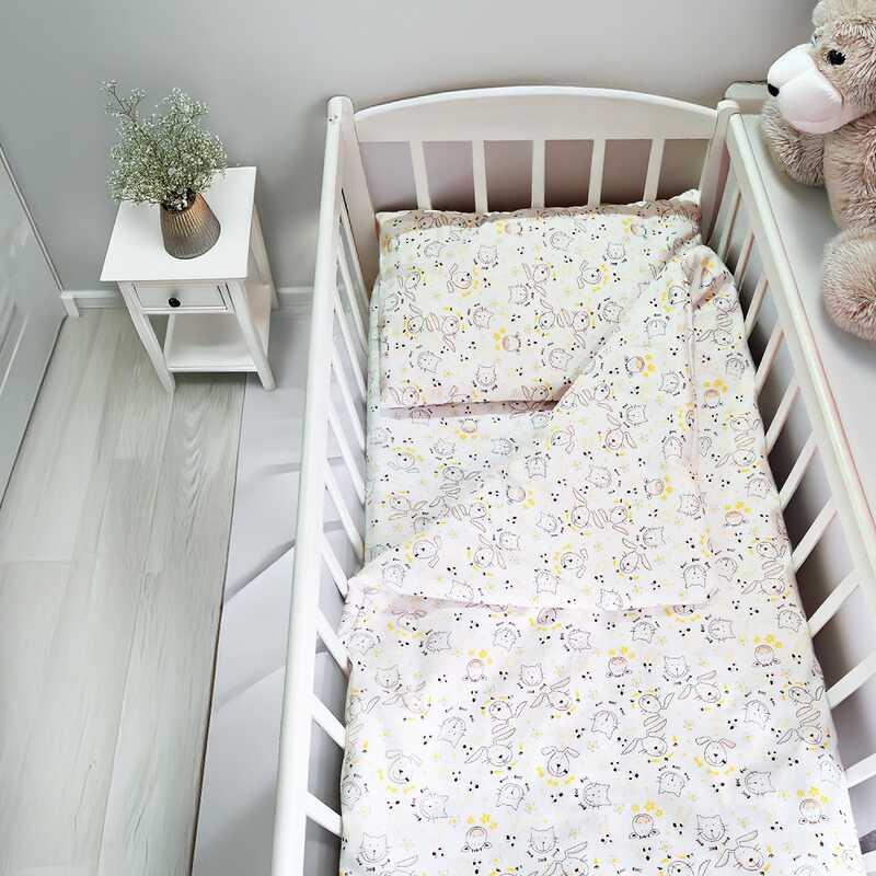 Гр Постільний комплект "Тварини" 32417 тканина ФЛАНЕЛЬ, розмір 110*90 см "Bimbo"