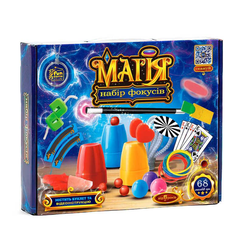 Гр Набір фокусів "Магія" 72168 "4FUN Game Club", чарівна паличка, 68 способів гри, QR-код з відео...