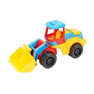 Ар Трактор 6894 (6) "Technok Toys" инерция, подвижное навесное оборудование, регулировка колес, в сетке