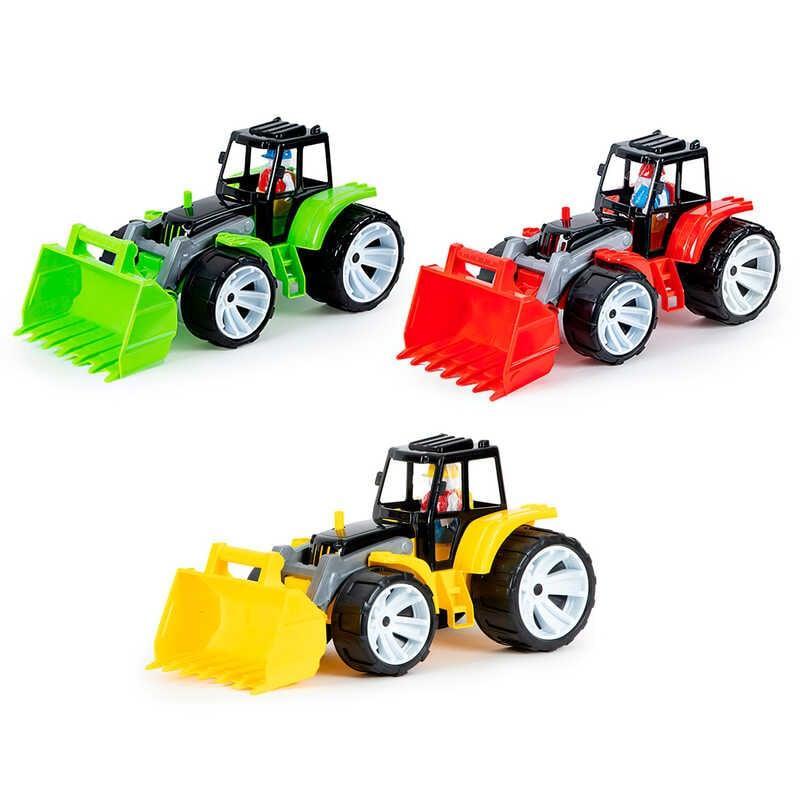 Гр Трактор BAMS 1 ківш, чорна кабіна 007/16 "BAMSIC", ігрова фігурка