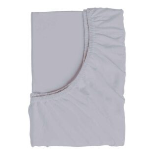 Гр Простирадло на резинці для дитячого ліжечка 55649 тканина РАНФОРС, колір - сірий, розмір 120*6...