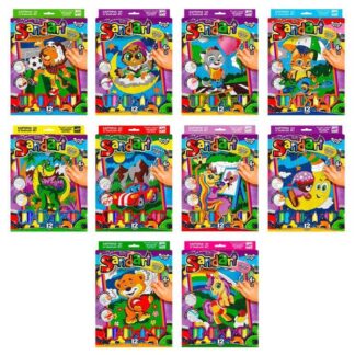 Греск Фреска из песка "Sand Art" с.2 SA-02-01U,02U,03U...10U (10) "Danko Toys", ОПИСИС УКР