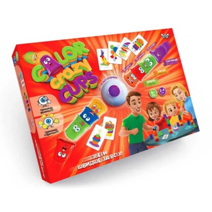 Гр Настольная игра "Color Crazy Cups" CCC-01-01U УКР. (5) "Danko Toys"