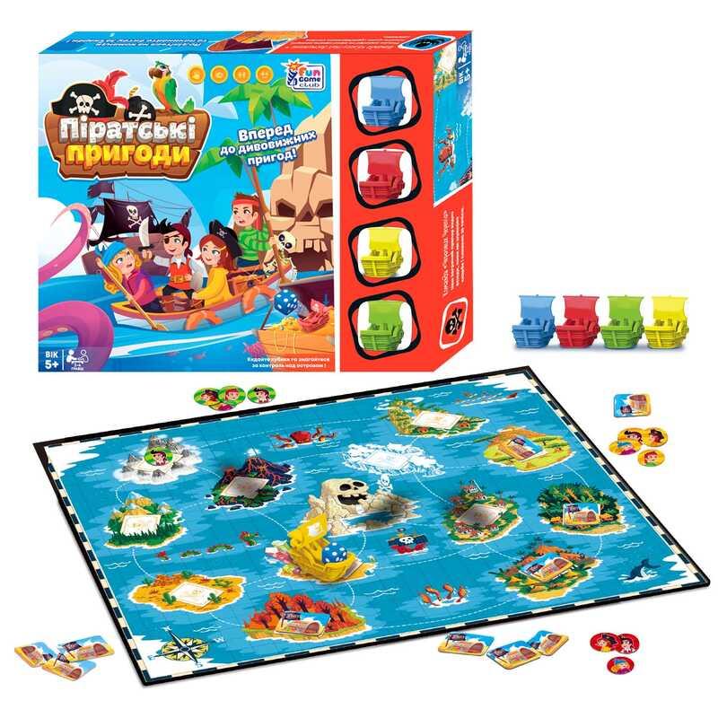 Гр Настільна гра "Піратські пригоди" 90177 "4FUN Game Club", в коробці