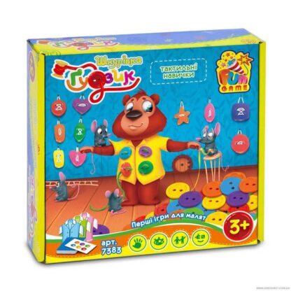Гр Настольная игра "Шнуровка и Пуговица" 7383 (12) "4FUN Game Club", в коробке