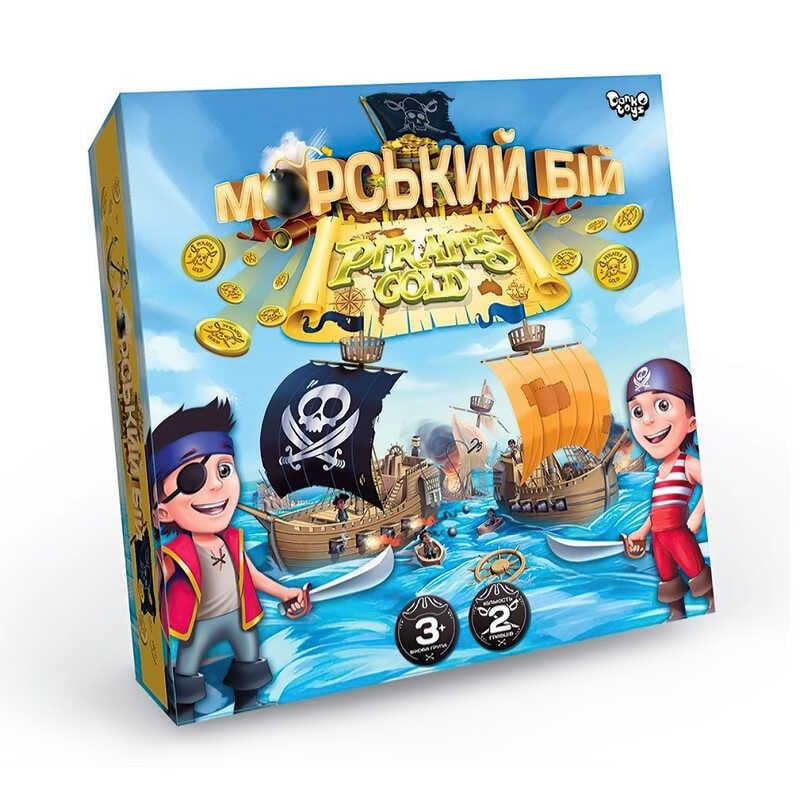 Гр Настільна розважальна гра "Морський бій Pirates Gold" G-MB-03U УКР. "Danko Toys"
