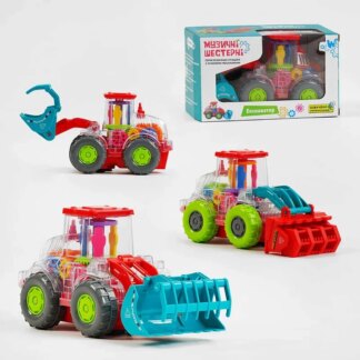 Экскаватор на батарейках 17095 (48) "WToys", ОЗВУЧИВАНИЕ УКРАИНСКОЙ МОВОЮ,, шестерни, песня, подсветка, автоматическое движение,
