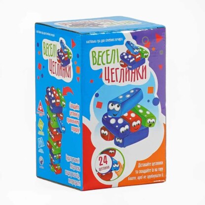 Гр Настольная игра "Веселі Цеглинки" UKB-B 0040 (24) "4FUN Game Club" 24 детали, на украинском языке, в коробке
