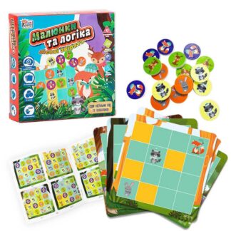 Ор Настольная игра "Розы и логика - Лесные зверята" UKB-B 0032 (12) "4FUN Game Club" на украинском язике, в коробке