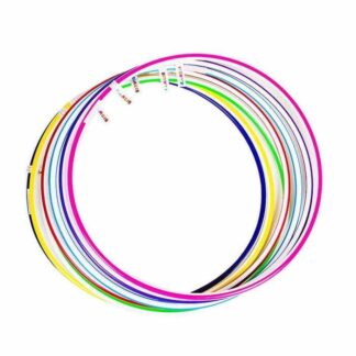 Гр Обруч Веселка 3 великий 0171 ЦІНА ЗА ЗВ’ЯЗКУ, У ЗВ’ЯЗЦІ 10 ШТ "Bamsic", 82 см