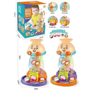 Игра с шариком 806 (12), звук, подсветка, 5 шариков,