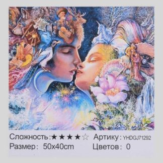 Картина по номерам + Алмазная мозайка 2в1 YHDGJ 71292 (30) "TK Group", 50х40см,