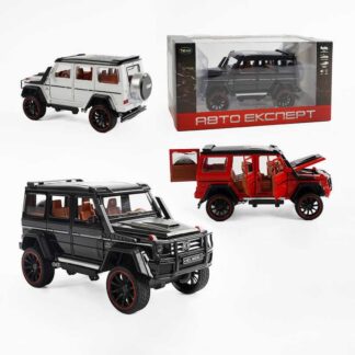 Джип RS-50164 (36) "Авто Эксперт", 3 цвета, металлопластик, масштаб 1:22, свет, звук, инерция, открываются двери, багажник и