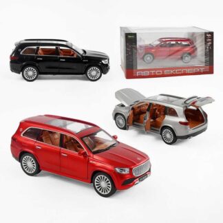 Джип RS-64921(36) "Авто Эксперт", 3 вида, металлопластик, масштаб 1:22, свет, звук, инерция, открываются двери, багажник и