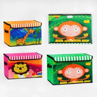 Корзина для игрушек C 61903 (50) 3 вида, "Животка", 39х25х24.5 см, ВЫДАЕТСЯ ТОЛЬКО МИКС ВЫДОВ