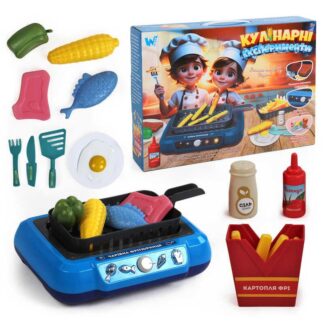Кулинарные эксперименты 41446 (18) "WToys", подсветка, звуковые эффекты, 13 аксессуаров, продукты меняют цвет, кухонные принадлежности,