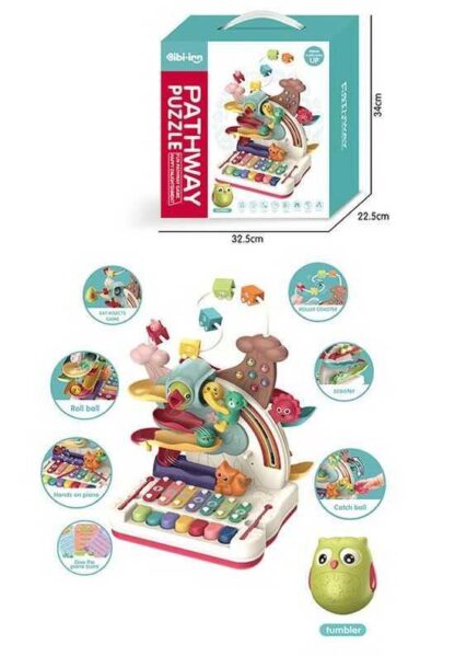 Игровой центр 688-33 (12/2) пианино, ксилофон, шарики, магнитные червячки,