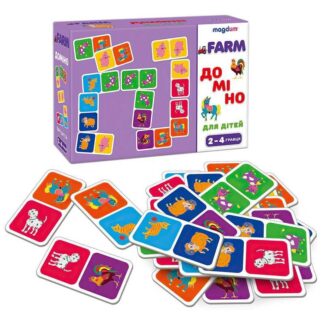 Игр Игра настольная развивающая ME5032-22 EN "Домино Животные" (60) "Ludum",