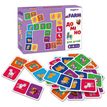 Игр Игра настольная развивающая ME5032-22 EN "Домино Животные" (60) "Ludum",