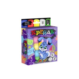 Ар Крейда для рисования MEL-01-03U УКР. (20) "Danko Toys", d-2,5 см, 5 штук, цветная
