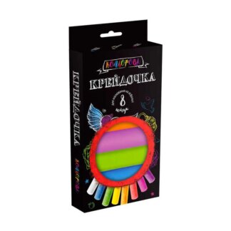 Ар Крейда цветная серии "Крейдочка" большие 8 цвета (20) KRD-02-02U "Danko Toys"