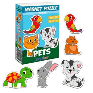 Магнитные пазлы “Pets” ML4031-34 EN “Magdum”, англ. язык, в коробке