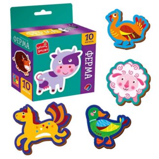 Гр Набор магнитов "Ферма" VT3106-36 (30) "Vladi Toys", 10 элементов, в коробке