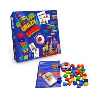 Гре Развивающая настольная игра "Color Crazy Cubes" (10) CCC-02-01U УКР, "Danko Toys"
