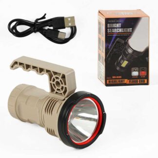 Фонарь С 64479 (60) 6 режимов, встроенный аккумулятор, USB-кабель, индикатор заряда, в коробке
