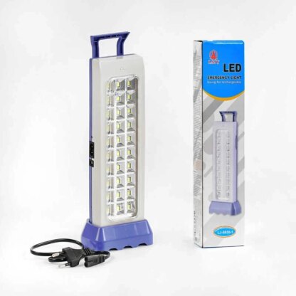 Фонарь светодиодный C 56785 (48) аккумуляторный 1200mAh, 2 реж. работы, кабель зарядки 220V, крепления, подставка,