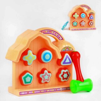 Логическая игра 8329-3 A (36) стукалка, домик, в сетке