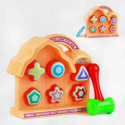 Логическая игра 8329-3 A (36) стукалка, домик, в сетке