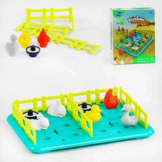 Логическая игра E 7977 (24) "Hola", "Свойские животные", 8 зверюшек, поле, сборка отрядов,