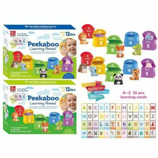 Логическая игра SQ 22003-2 (60/2), 5 резиновых фигурок, карточки, пальчиковый театр,