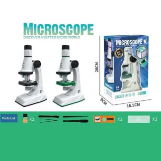 Микроскоп SD 661 (48/2) увеличение 200х-600х-1200х, подсветка, инструменты, аксессуары, образец для исследования, в коробц