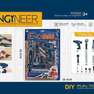Набір інструментів МТ 6-5 13 елементів, механічний дриль, аксесуари, на листі