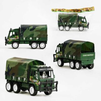 Машина 089-2 (90/2) военный грузовик, инерция, тент, в пакете