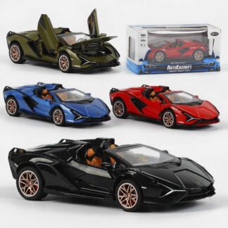 Машина 65003 (48) "Авто Эксперт", 4 цвета, металлопластик, 1:32, звук, свет, инерция, открываются двери, в коробке, МИКС