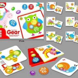 Мозаика 66825 (48/2) 12 карточек, 9 шестерний, платформа, в коробке