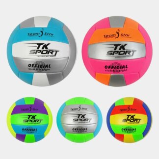 Мяч волейбольный C 54983 (60) "TK Sport”, 5 видов, вес 260-280 грамм, материал мягкий PVC