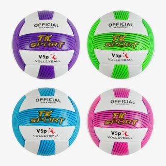 Мяч волейбольный C 60969 (60) "TK Sport" 4 вида, материал мягкий PVC, вес 280-300 грамм, размер No5, ВЫДАЕТСЯ ТОЛЬКО МИКС ВЫДОВ