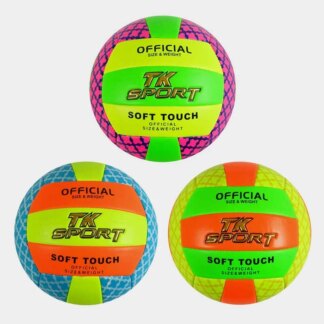 Мяч волейбольный C 60970 (60) "TK Sport", 3 вида, материал мягкий PVC, вес 280-300 грамм, размер No5, ВЫДАЕТСЯ ТОЛЬКОМ МИКС