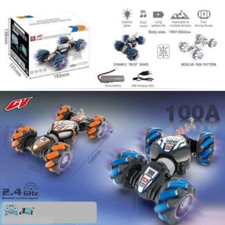 Машина на радиоуправлении CV 8818-100 A (18), роликовые колеса, аккум.3.7V, пульт 2,4 G, свет, звук, 2 способа управления: пульт и