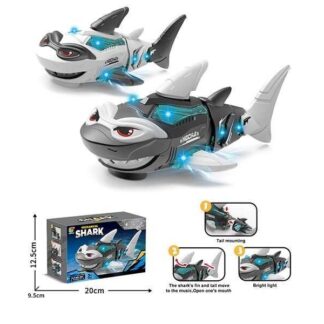 Музична акула 3382 2 види, підсвічування, музика, їздить, рухливий хвіст, щелепа та плавець, в ко...