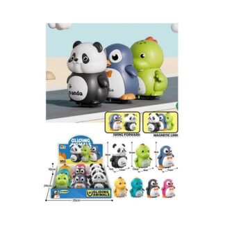 Музична тваринка 89-802 A ЦІНА ЗА 9 ШТУК В БЛОЦІ, з`єднуються між собою, музика, на батарейках, а...