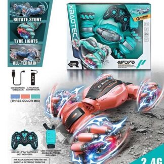 Машина на радиоуправлении XB 1101 (24), пульт и браслет, аккум. 3.7 V, звук, свет, оборот на 360°,