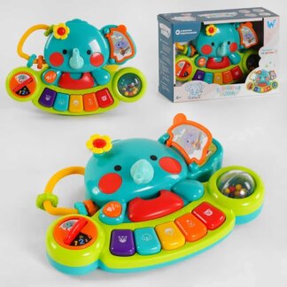 Музыкальное пианино 48183 (24) "WToys", ОЗВУЧИВАНИЕ УКРАИНСКОЙ МОВОЮ, песни, стишки о животных, световые эффекты,