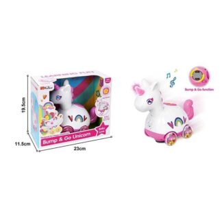 Музичний єдиноріг 35395 A підсвічування, мелодії, пісні англійською мовою, колесо вільного ходу,...