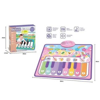 Музичний килимок MTK 035-5 A 50 х 3 х 40 см, на батарейках, музичні інструменти, звуки тварин, за...