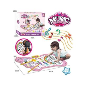Музичний килимок YYD-01 2 в 1, піаніно, барабани, музика, музичні інструменти, запис та відтворен...